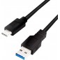 Cavo LogiLink USB 3.2 Kabel A-Stecker-C-Stecker BlaCK 2 m