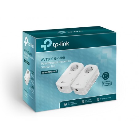 TP-Link Powerline Gigabit Ethernet Adapter 1.2Gbps TL-PA8010PKIT