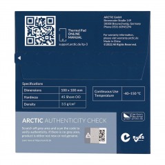Vendita Arctic Pasta Termica Arctic TP-3 Pad Termoconduttivo 100x100mm 1.5mm ACTPD00054A
