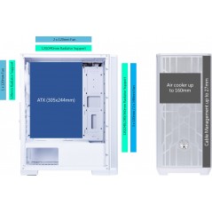 Vendita BitFenix Case BITFENIX NOVA MESH SE TG RP BLACK BFC-NSE-300-KKGSK-RP