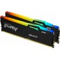 Memoria Ram Kingston DDR5 64GB 5600 FURY Beast RGB EX KF556C36BBEAK2-64 KIT 2x32GB