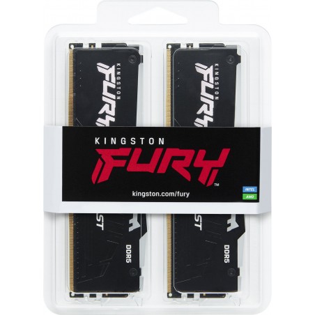 Memoria Ram Kingston DDR5 64GB 5600 FURY Beast RGB EX KF556C36BBEAK2-64 KIT 2x32GB