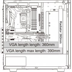 Vendita Thermaltake Case Case Thermaltake V350 TG ARGB Air Snow CA-1S3-00M6WN-03