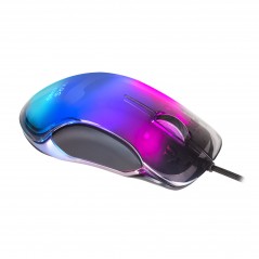 Vendita Mars Gaming Mouse Mars Gaming MMGLOW RGB Chroma-Glow Gaming Mouse Finitura Specchio Ultra-leggero, 12800 DPI Nero MMGLOW
