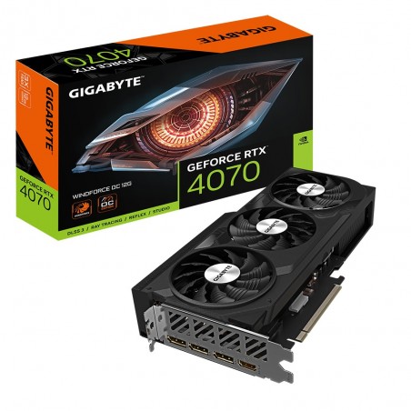 Vendita Gigabyte Schede Video Nvidia Gigabyte GeForce® RTX 4070 12GB WindforceOC GV-N4070WF3OC-12GD