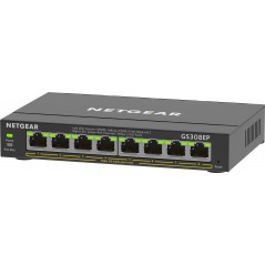Netgear Plus Switch 8-port 10/100/1000 GS308EP-100PES