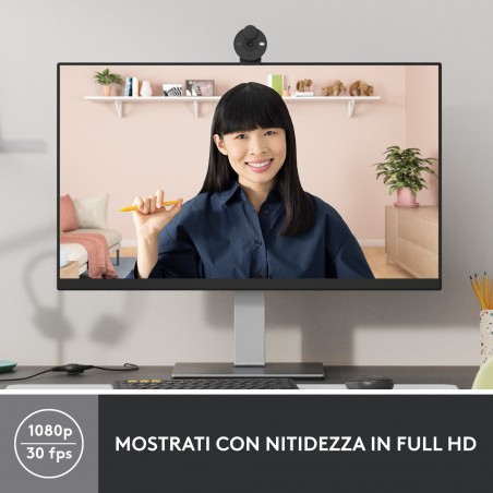 Webcam Logitech BRIO 300 (960-001436) - Farbe - 2 MP - 1920 x 1080