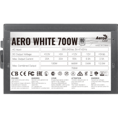 Vendita Aerocool Alimentatori Per Pc Alimentatore pc 700W Aerocool AERO White ACPW-AR70AEC.11