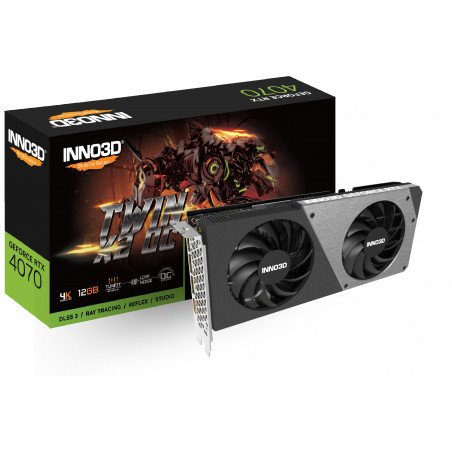 Vendita Inno3D Schede Video Nvidia Inno3D GeForce® RTX 4070 12GB X2 OC N40702-126XX-185252N