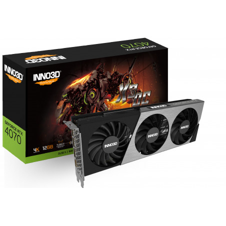 Vendita Inno3D Schede Video Nvidia Inno3D GeForce® RTX 4070 12GB X3 OC N40703-126XX-185252L