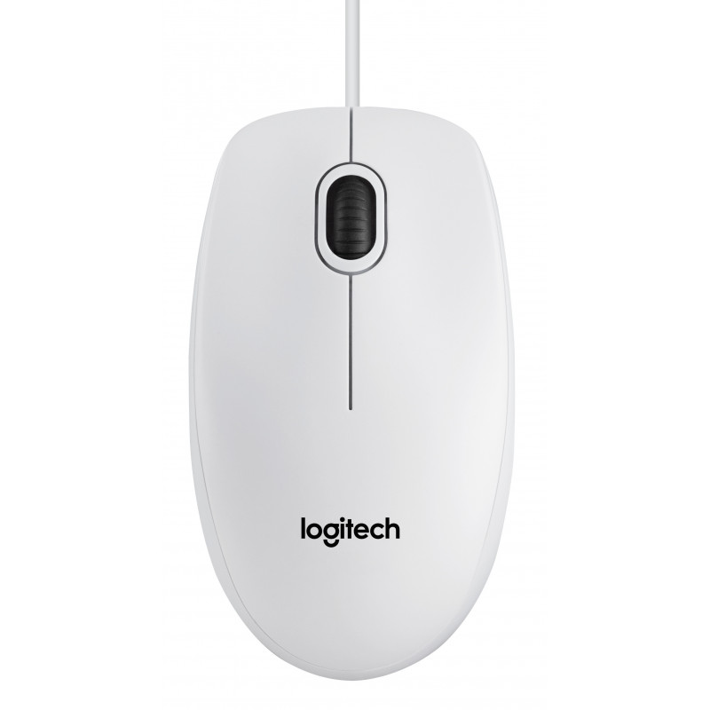 Mouse Logitech B100 Optical USB Mouse White (910-003360)