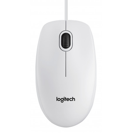 Vendita Logitech Mouse Mouse Logitech B100 Optical USB Mouse White (910-003360) 910-003360