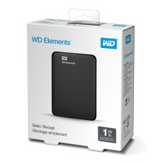 Vendita Western Digital Hard Disk Esterni Hard Disk Esterno 2.5 Western Digital 1TB Elements Portable WDBUZG0010BBK-WESN WDBU...
