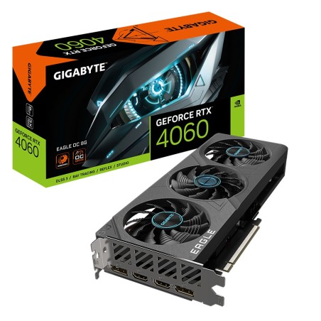Vendita Gigabyte Schede Video Nvidia Gigabyte GeForce® RTX 4060 8GB EAGLE OC GV-N4060EAGLE OC-8GD