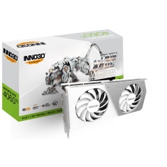 Vendita Inno3D Schede Video Nvidia Inno3D GeForce® RTX 4060TI 16GB Twin X2 OC White N406T2-16D6X-178055W