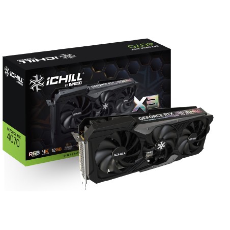 Vendita Inno3D Schede Video Nvidia Inno3D GeForce® RTX 4070 12GB iCHILL X3 C40703-126XX-186148H