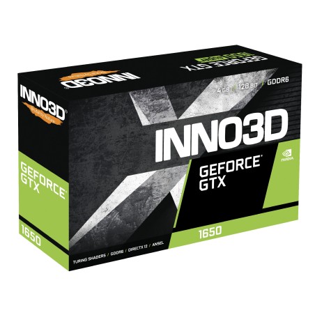 Inno3D GeForce® GTX 1650 4GB GDDR6 Twin X2 OC
