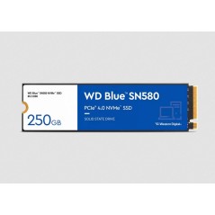 Vendita Western Digital Hard Disk Ssd M.2 Western Digital M.2 Blue 250GB SN580 NVME M.2 PCI Express Gen4 x4 WDS250G3B0E WDS25...