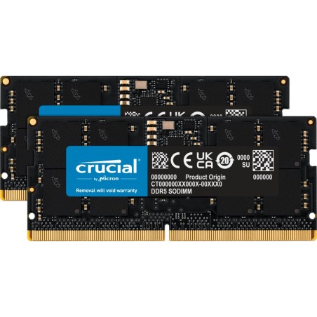 Vendita Crucial Memoria Ram So-Dimm Ddr5 Memoria Ram So-Dimm Crucial Ddr5 32GB 4800 CT2K16G48C40S5 KIT 2x16GB CT2K16G48C40S5