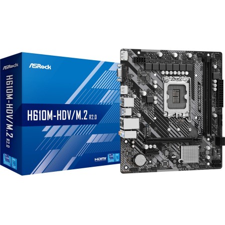 Vendita Asrock Schede Madri Socket 1700 Intel DDR5 ASROCK 1700 H610M-HDV/M.2 R2.0 90-MXBJH0-A0UAYZ