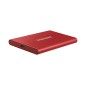 Hard Disk esterno Samsung 2TB T7 MU-PC2T0R rosso