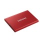 Hard Disk esterno Samsung 500GB T7 MU-PC500R rosso