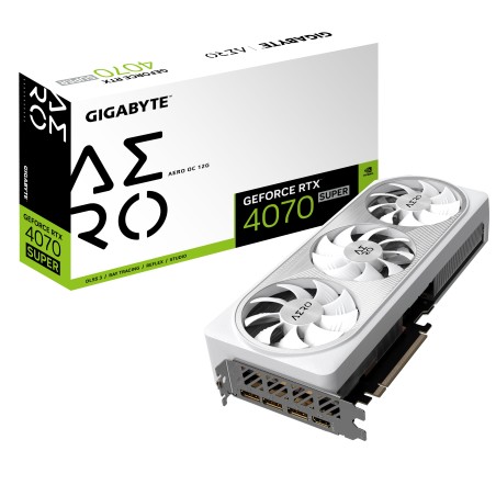 Vendita Gigabyte Schede Video Nvidia Gigabyte GeForce® RTX 4070 SUPER 12GB AERO OC GV-N407SAERO OC-12GD