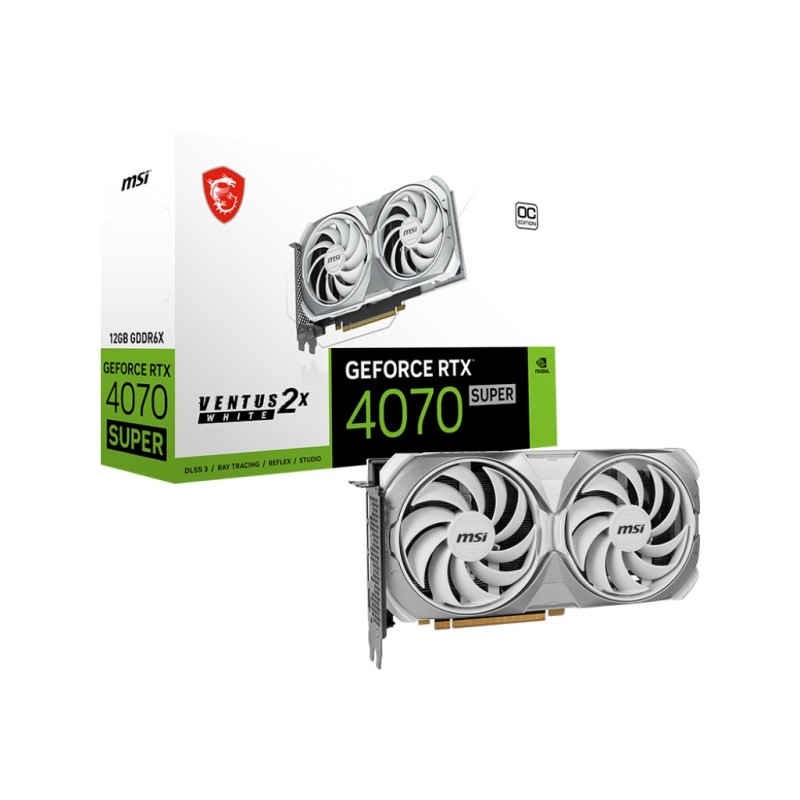 MSI GeForce® RTX 4070 Super 12GB Ventus 2X White OC