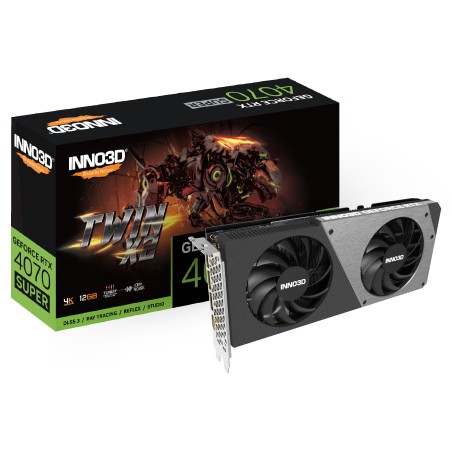 Vendita Inno3D Schede Video Nvidia Inno3D GeForce® RTX 4070 12GB SUPER Twin X2 N407S2-126X-186162N