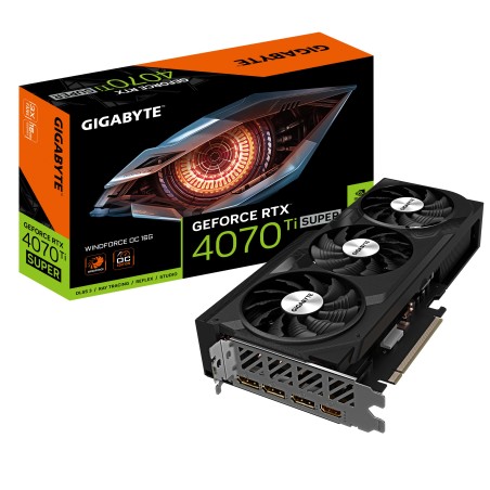 Vendita Gigabyte Schede Video Nvidia Gigabyte GeForce® RTX 4070 Ti SUPER 16GB WINDFORCE OC GV-N407TSWF3OC-16GD