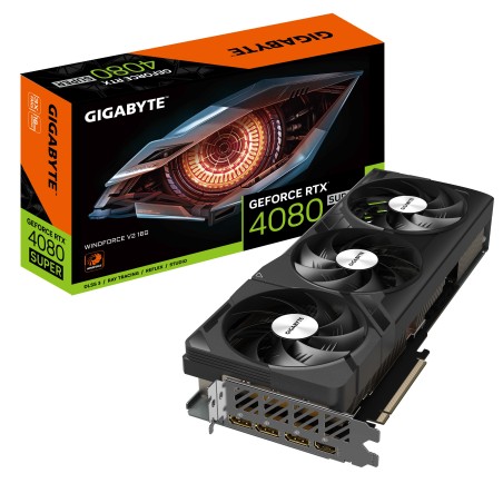 Vendita Gigabyte Schede Video Nvidia Gigabyte GeForce® RTX 4080 SUPER 16GB Windforce V2 GV-N408SWF3V2-16GD