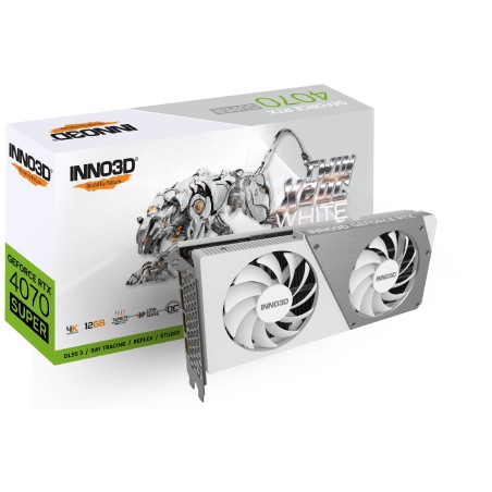 Vendita Inno3D Schede Video Nvidia Inno3D GeForce® RTX 4070 12GB SUPER Twin X2 OC White N407S2-126XX-186162W
