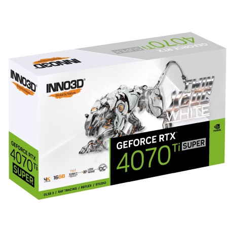 Inno3D GeForce® RTX 4070 Ti 16GB SUPER TWIN X2 OC White