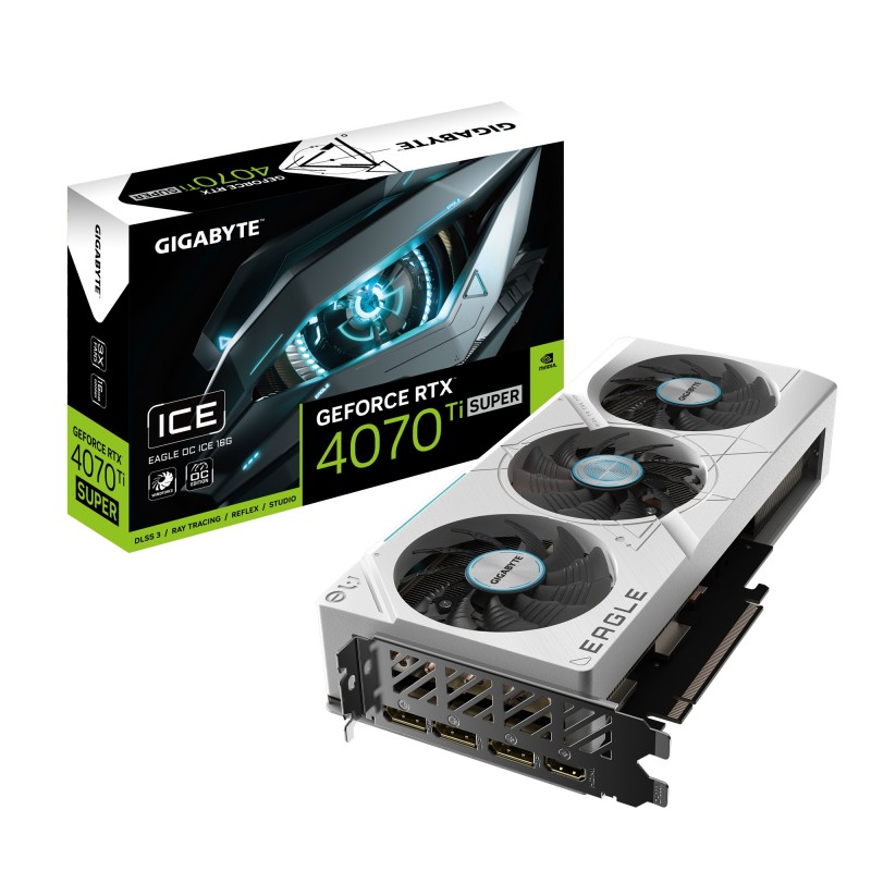 Gigabyte GeForce® RTX 4070 Ti SUPER 16GB EAGLE OC ICE