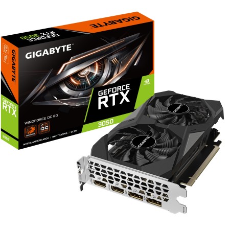 Vendita Gigabyte Schede Video Nvidia Gigabyte GeForce® RTX 3050 6GB Windforce OC GV-N3050WF2OC-6GD