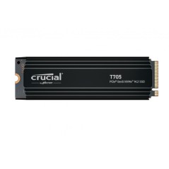 Vendita Crucial Hard Disk Ssd M.2 Crucial M.2 4TB T705 CT4000T705SSD5 PCIe 5.0 x4 NVME Gen5 con heatsink CT4000T705SSD5
