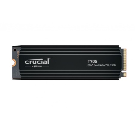 Vendita Crucial Hard Disk Ssd M.2 Crucial M.2 4TB T705 CT4000T705SSD5 PCIe 5.0 x4 NVME Gen5 con heatsink CT4000T705SSD5