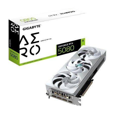 Vendita Gigabyte Schede Video Nvidia Gigabyte GeForce® RTX 5080 16GB AERO OC SFF GV-N5080AERO OC-16GD