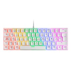 Vendita Mars Gaming Tastiere per computer MARSGAMING TAST GAMING MK-60WRIT WHITE MECC COMPATTA 60% SWITCH RED 12 R.RG MK-60WRIT