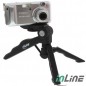 InLine Cavalletto treppiedi Mini per fotocamere e videocamere digitali pieghevole con confortevole chiusura nero. Altezza 8.5cm