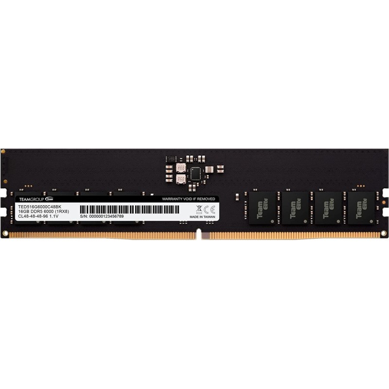 Memoria Ram DDR5 16GB PC 6000 Team Elite TED516G6000C4801