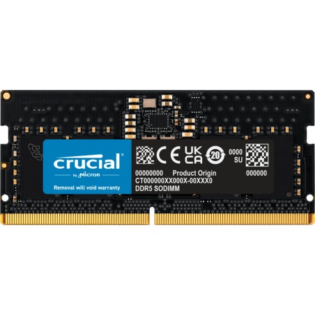 Vendita Crucial Memoria Ram So-Dimm Ddr5 Memoria Ram So-Dimm 8GB DDR5 PC 5600 Crucial CT8G56C46S5 1x8GB CT8G56C46S5