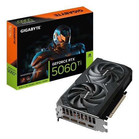 Vendita Gigabyte Schede Video Nvidia Gigabyte GeForce® RTX 5060 TI 16GB Windforce Max OC GV-N506TWF2MAX OC-16GD