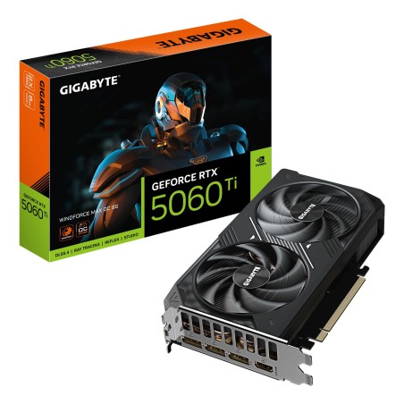 Vendita Gigabyte Schede Video Nvidia Gigabyte GeForce® RTX 5060 TI 8GB Windforce MAX OC GV-N506TWF2MAX OC-8GD