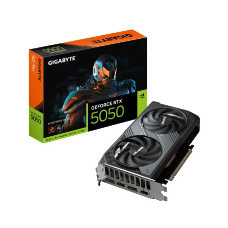 Vendita Gigabyte Schede Video Nvidia Gigabyte GeForce® RTX 5050 8GB Windforce OC GV-N5050WF2OC-8GD