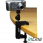 Inline Mini-Treppiedi Con Morsetto Per Fotocamere Digitali 19 Cm. Nero