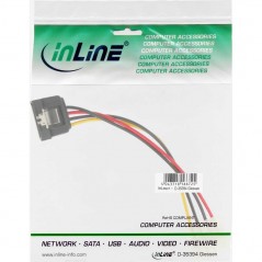 Vendita Inline Cavi Per Ventole InLine Cavo alimentazione interno da 4 pin IDE/PATA ( 5 25\\ ) maschio a SATA 15 pin femmina ...