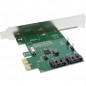 InLine Scheda controller SATA 6Gb/s 2 Canali x1 PCIe 2.0 RAID 0/1/SPAN Chip ASM1061R