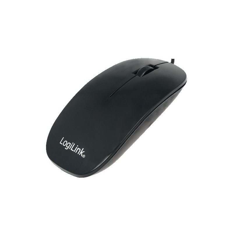 LogiLink Mouse Slim Optical USB 1000dpi black (ID0063)