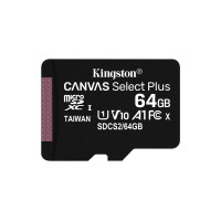 Vendita Kingston Flash Memory Kingston Canvas Select Plus 64GB MicroSDXC Classe 10 UHS-I 100/85 MB/s SDCS2/64GB